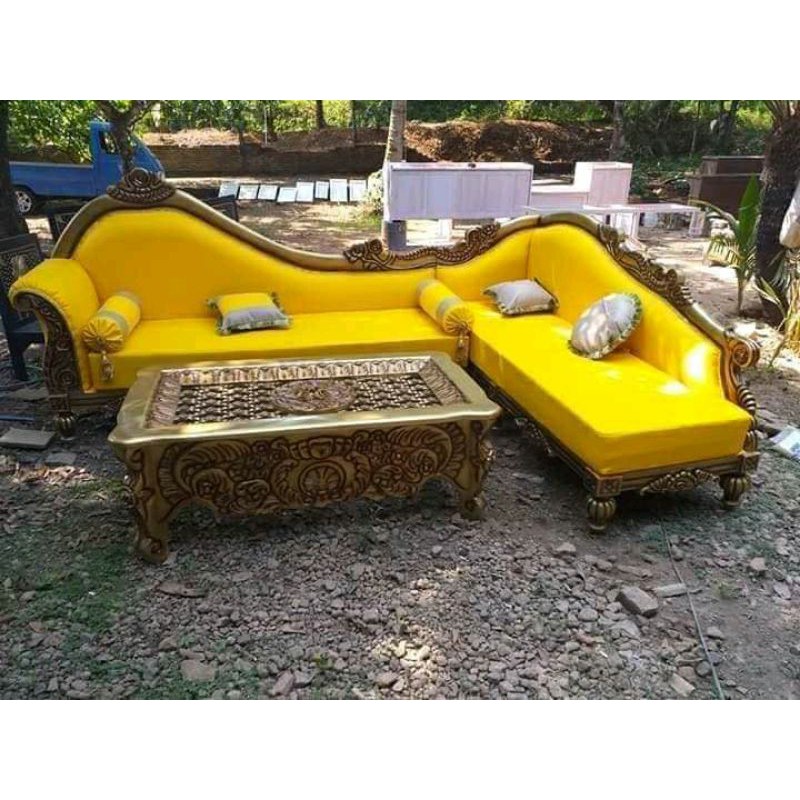 kursi sudut mewah | sofa | Tamu | Jati | Jepara | Busa