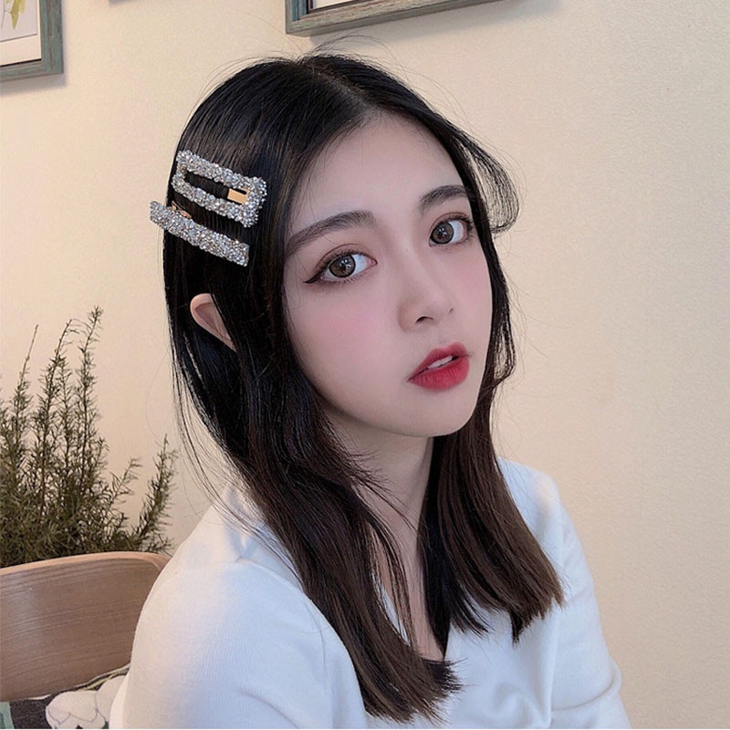 [ACKER] 2Pcs/Set Shina Hairpin Rhinestones Untuk Aksesori Rambut Gadis Cantik