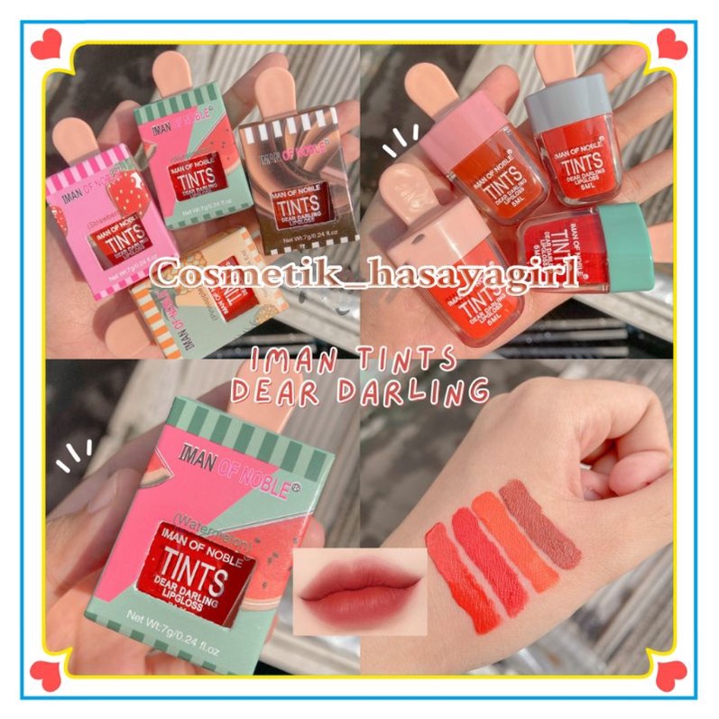 PROMO LIPGLOSS ICE CREAM IMAN OF NOBLE DEAR DARLING 4 WARNA MATTE NO. P7039-24