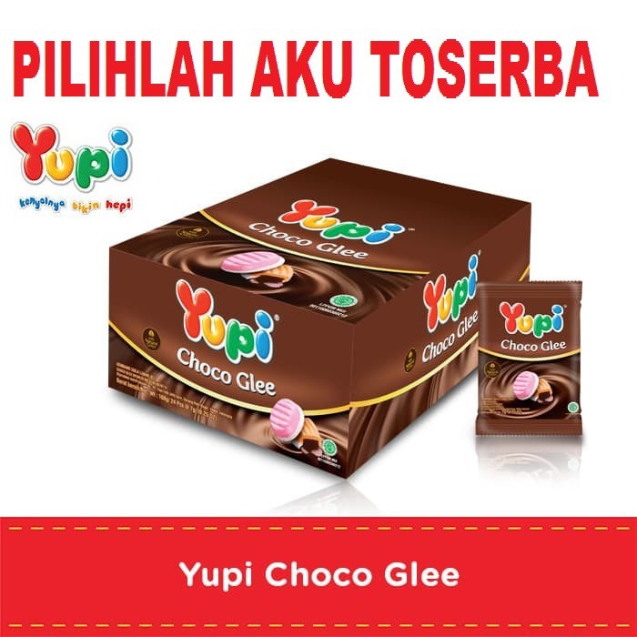 YUPI CHOCO GLEE BOX isi 24 PCS - ( HARGA PER BOX )