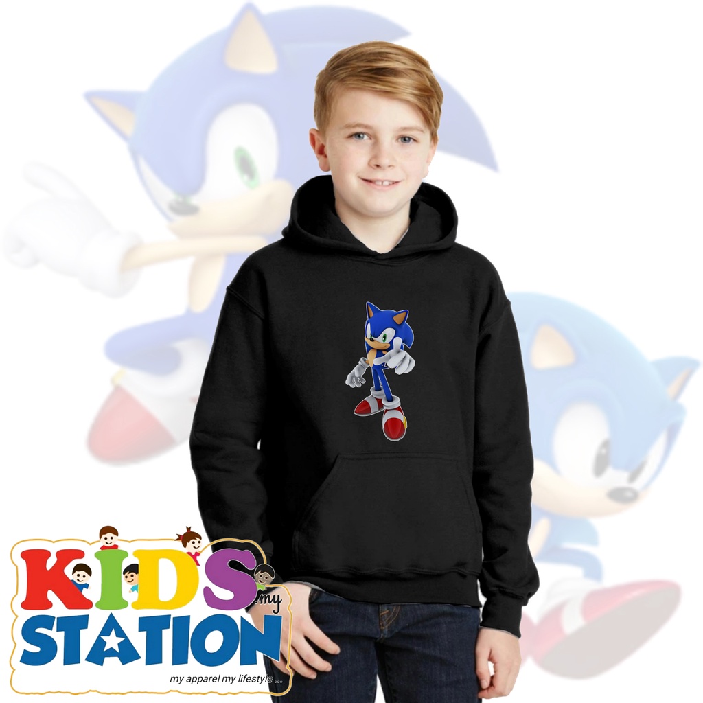 JAKET ANAK ANAK HOODIE SWEATER SONIC THE HEDGEHOG 2 HIGH QUALITY