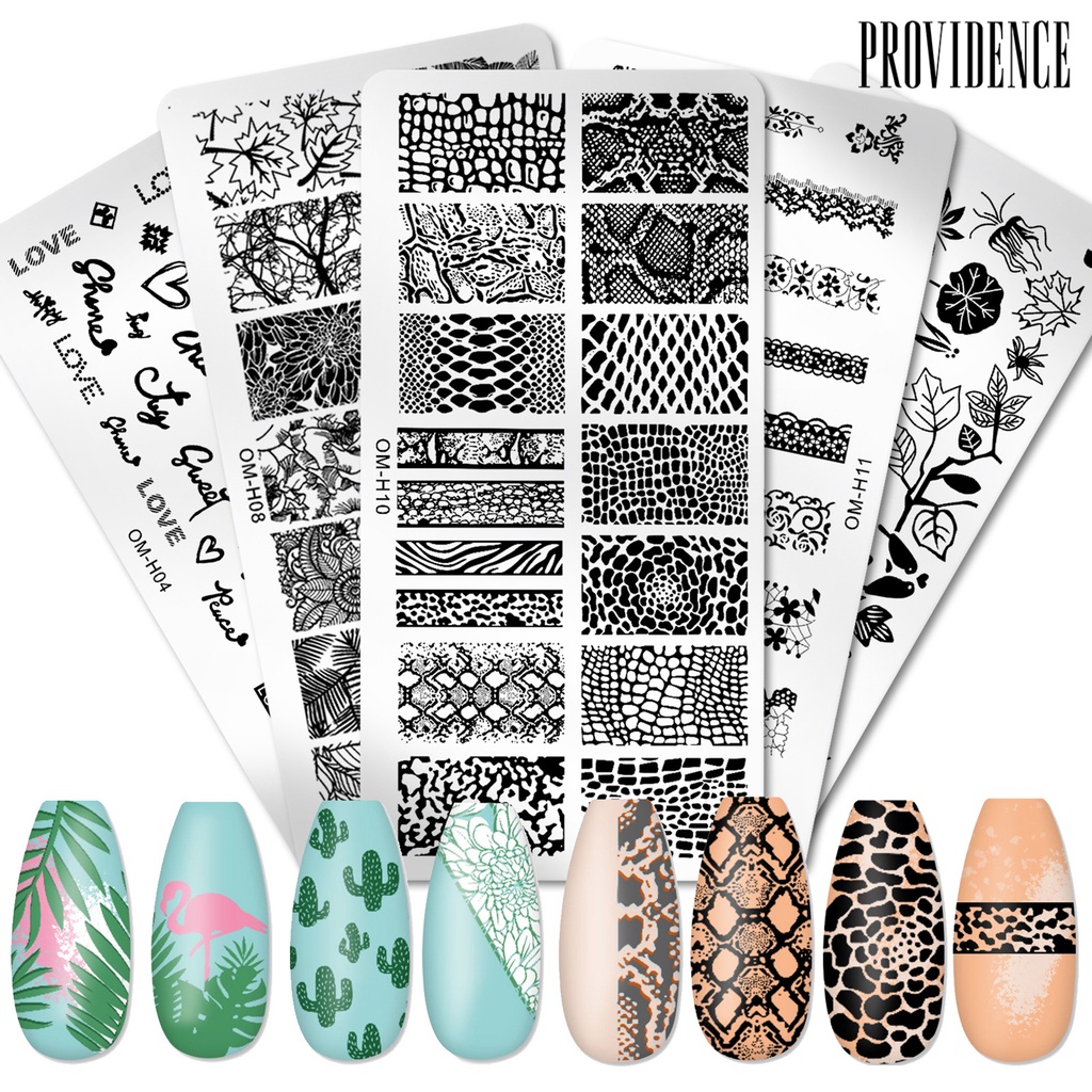 Providence Plat Stempel Kuku Efektif Presisi Untuk Nail Art / Salon