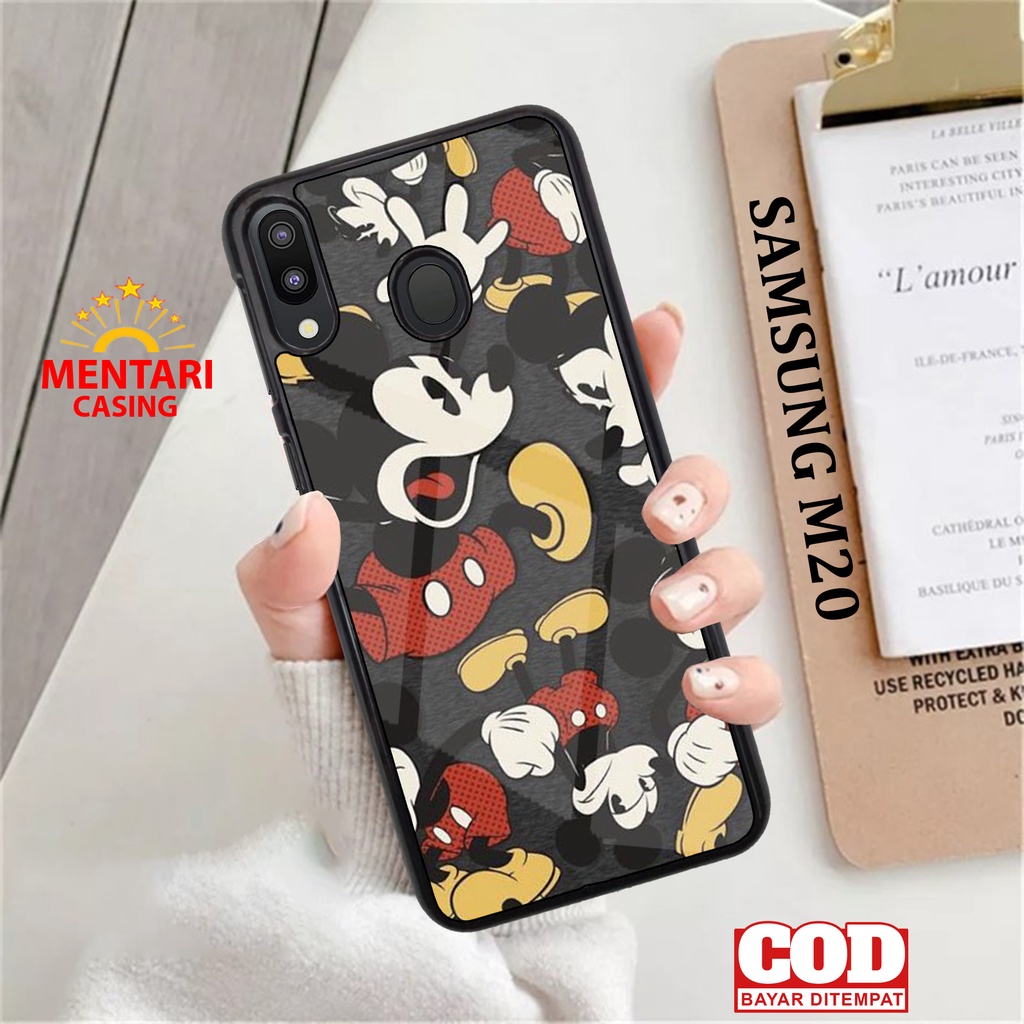 Casing Samsung M20 Case Samsung M20 Mickey Terbaru Terlaris Hardcase Softcase Glosy Mentaricasing