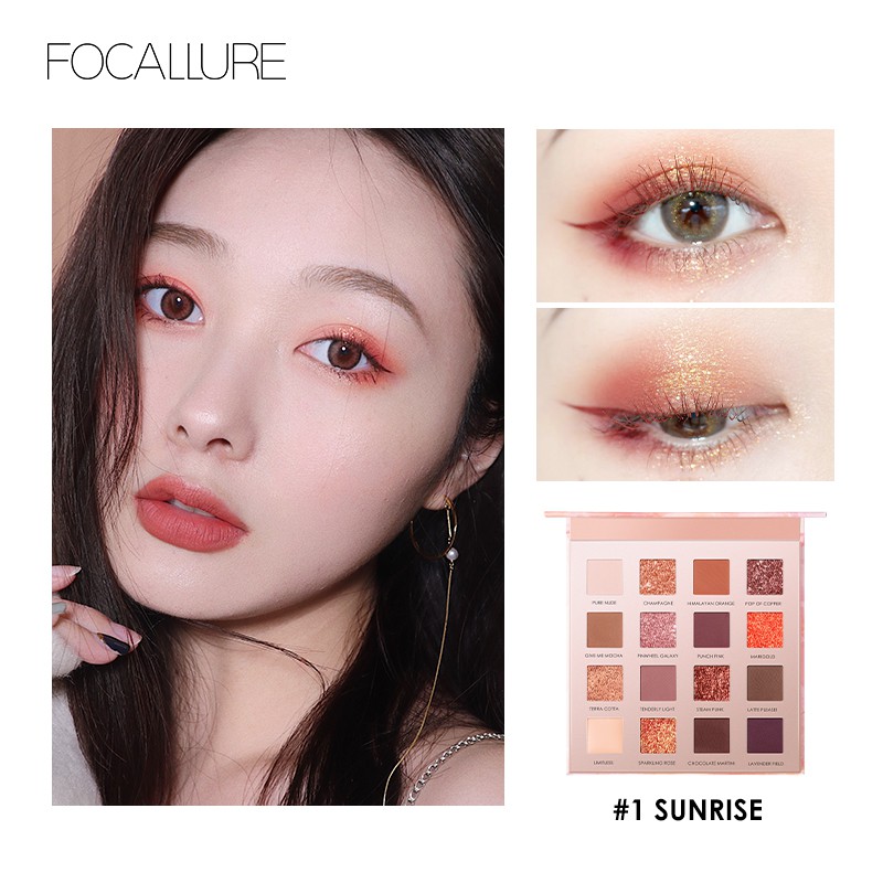 FOCALLURE Sunrise Eyeshadow palette 16 colors eyeshadow FA88