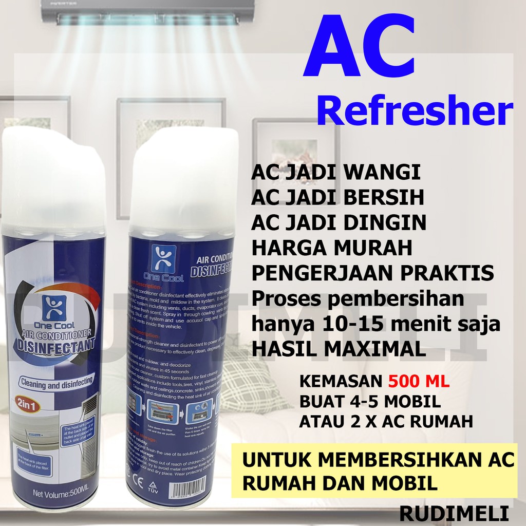 Pembersih Ac Semprot untuk mobil dan ac rumah onecoll/AC REFRSHER