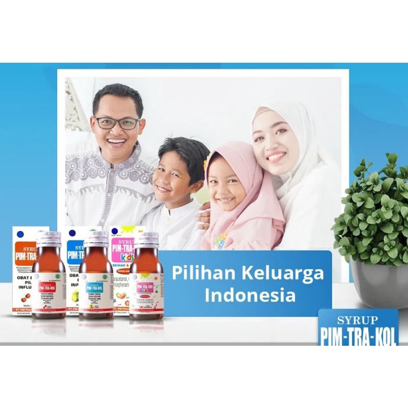 PIM -TRA - KOL 60 ML - PIMTRAKOL SIRUP ANAK BATUK PILEK DEMAM