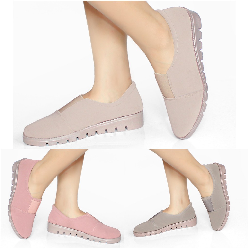 Sepatu Wanita Slip On Karet Suede VASCO RZ02 Sepatu Murah Sepatu Wanita Murah Sepatu Wanita Kekinian