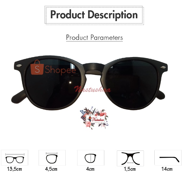 Kacamata Hitam Gaya Pria Wanita Kaca Mata Lensa Anti UV400 Retro Cassual Trend Sunglasses Unisex NOCASE