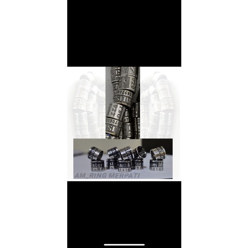 Ring Merpati Baja Timbul