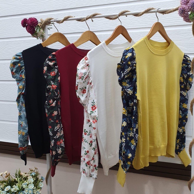 ATASAN / TOP KNIT BALON ZAR* IMPORT BANGKOK MURAH