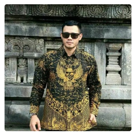 batik naufa kencana_Kemeja batik pria dewasa motif garuda keren