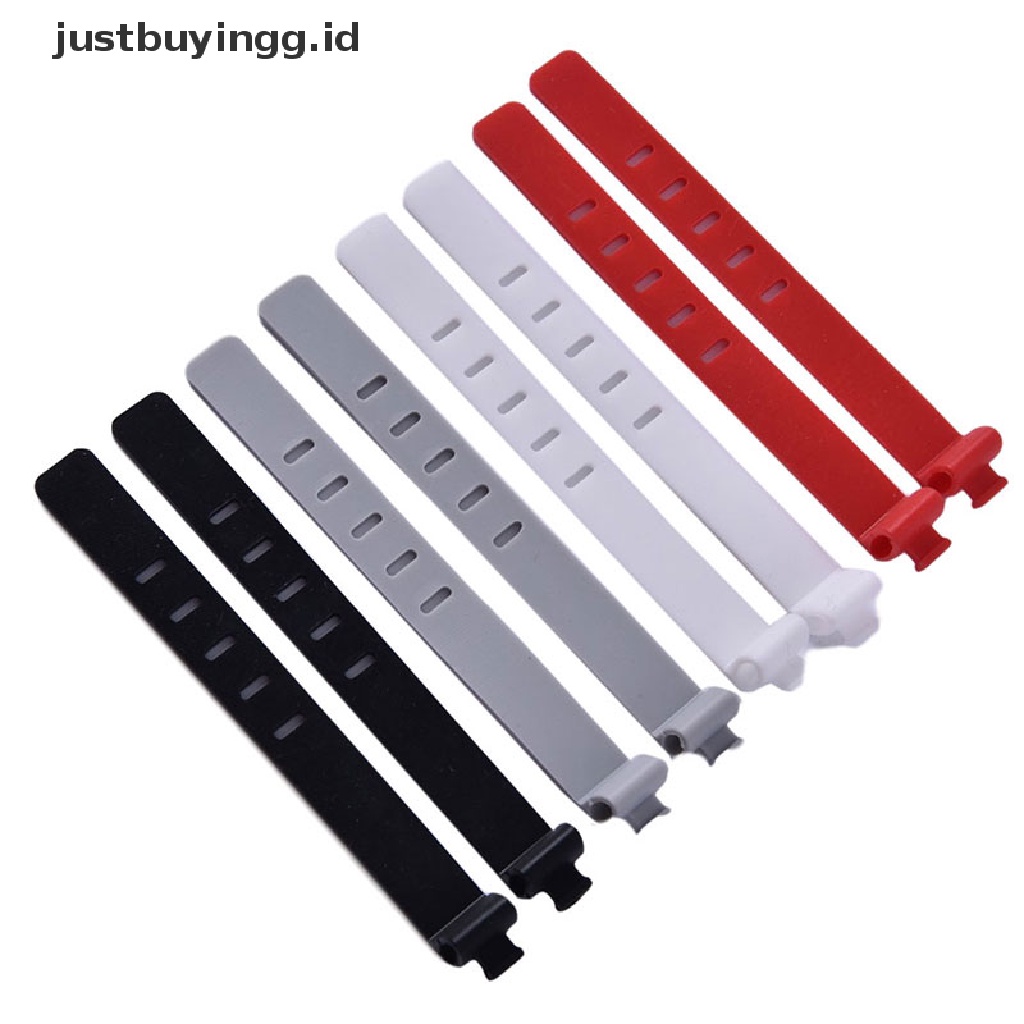 [justbuyingg.id] 2PCS Silicone Phone Data Cable Winder Earphone Clip Charger Organizer Cable Tie ID