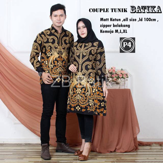 ZB Batik - Maura Couple - Sania Ruffle Batik Couple Ori Ndoro Jowi Garansi Termurah Shopee