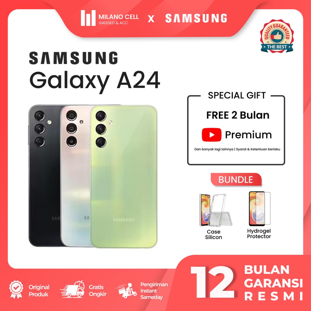 Samsung Galaxy A24 8/128GB | Android 13 dan One UI 5.1 | MediaTek Helio G99 (6nm) Artikel | 5.000mAH | Garansi Resmi Indonesia