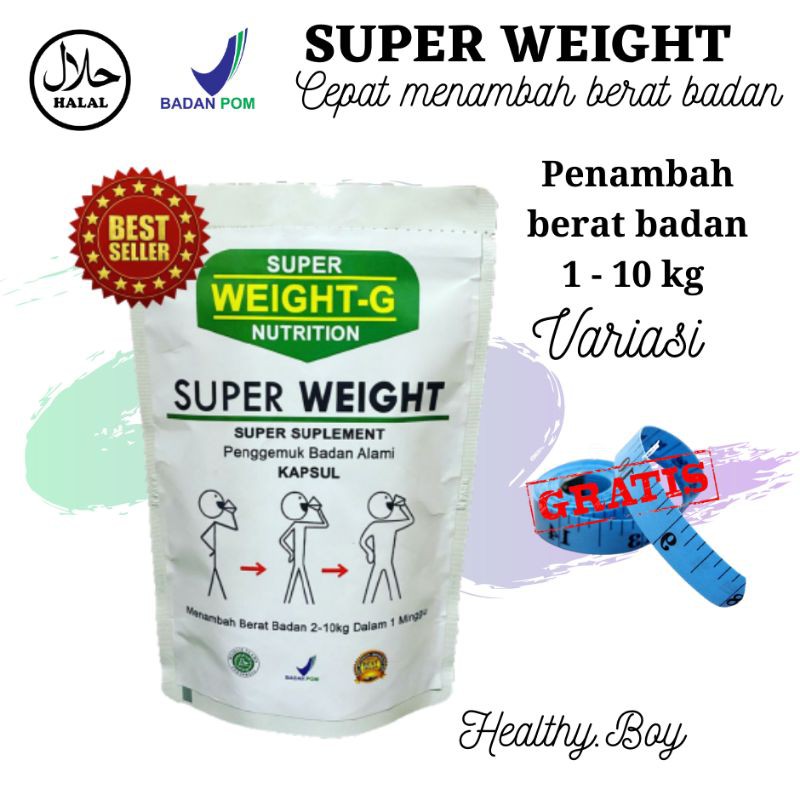 TERLARIS  SUPER WEIGHT GAIN KAPSUL OBAT GEMUK PENGGEMUK BADAN TERBUKTI MENAMBAH BERAT BADAN WEIGHT