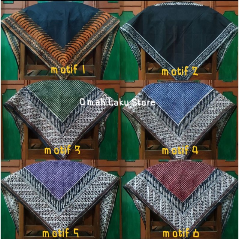 Udeng Segitiga / Ikat kepala Batik / Iket kepala motif