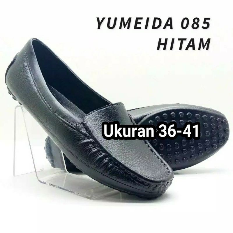 (COD) TERMURAH Sepatu Pantofel Kerja Karet Wanita Yumeida F085