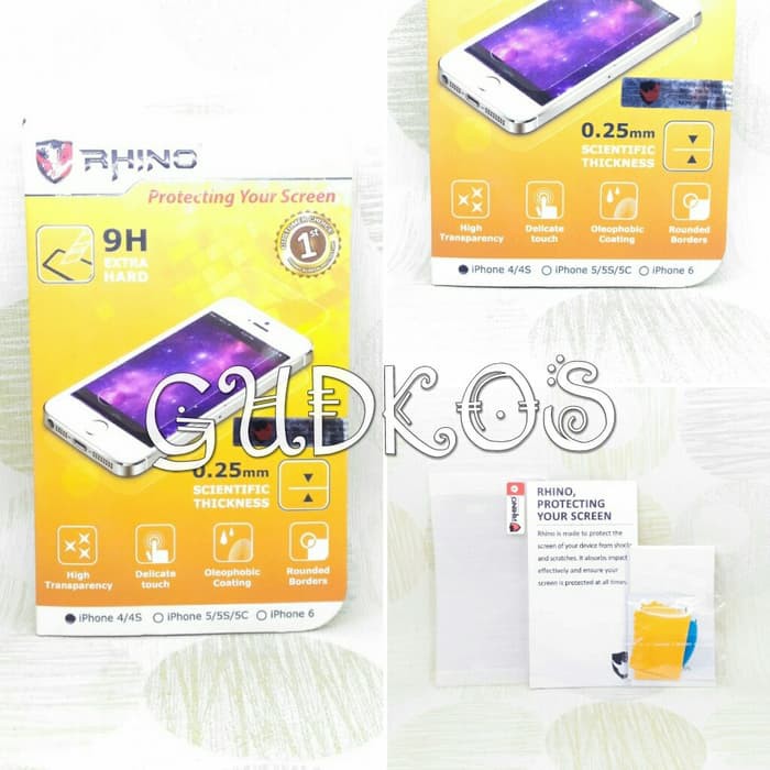 Rhino Tempered Glass - iPhone 4