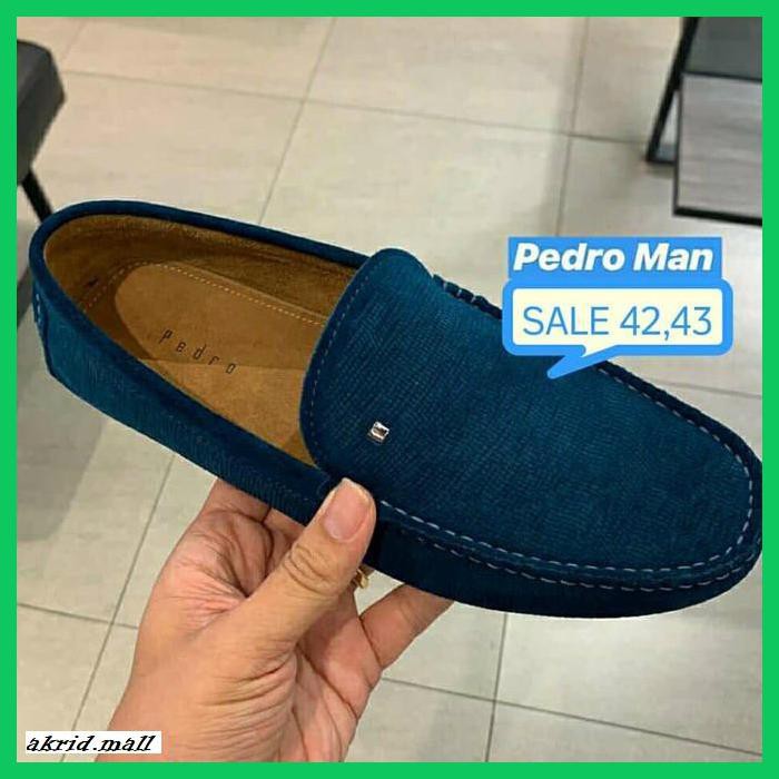 srefaolpria- sepatu loafers pria pedro ori murah /sale pedro loafers man blue 42,43 -asliiiiii.