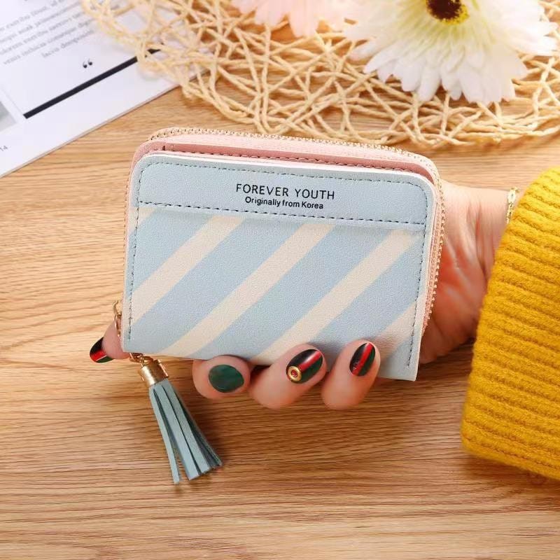 Forever Youth Dompet Wanita Dompet Lipat Pendek Import Murah-6
