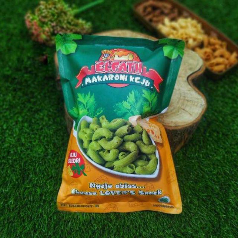 

ELFATH Makaroni Keju Kraft Asli ( Rasa Seledri) 200gr