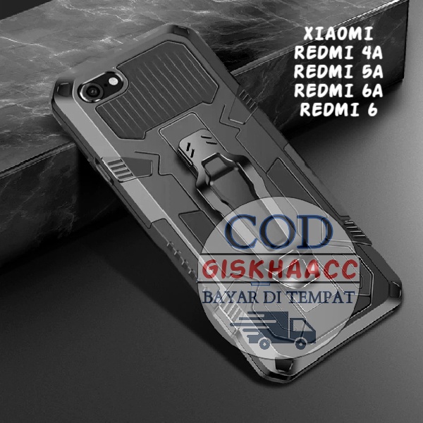 Case Hp Xiaomi Redmi 4A Redmi 5A  Redmi 6A Redmi 6 Hard Case Robot Belt Clip Soft Hp