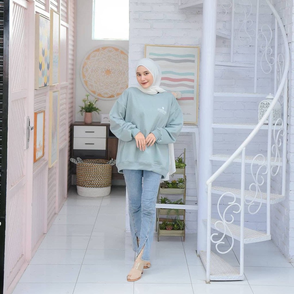 Nara Grosir - Covestudio XXL Sweater l Sweater Polos l Sweater Pria dan Wanita