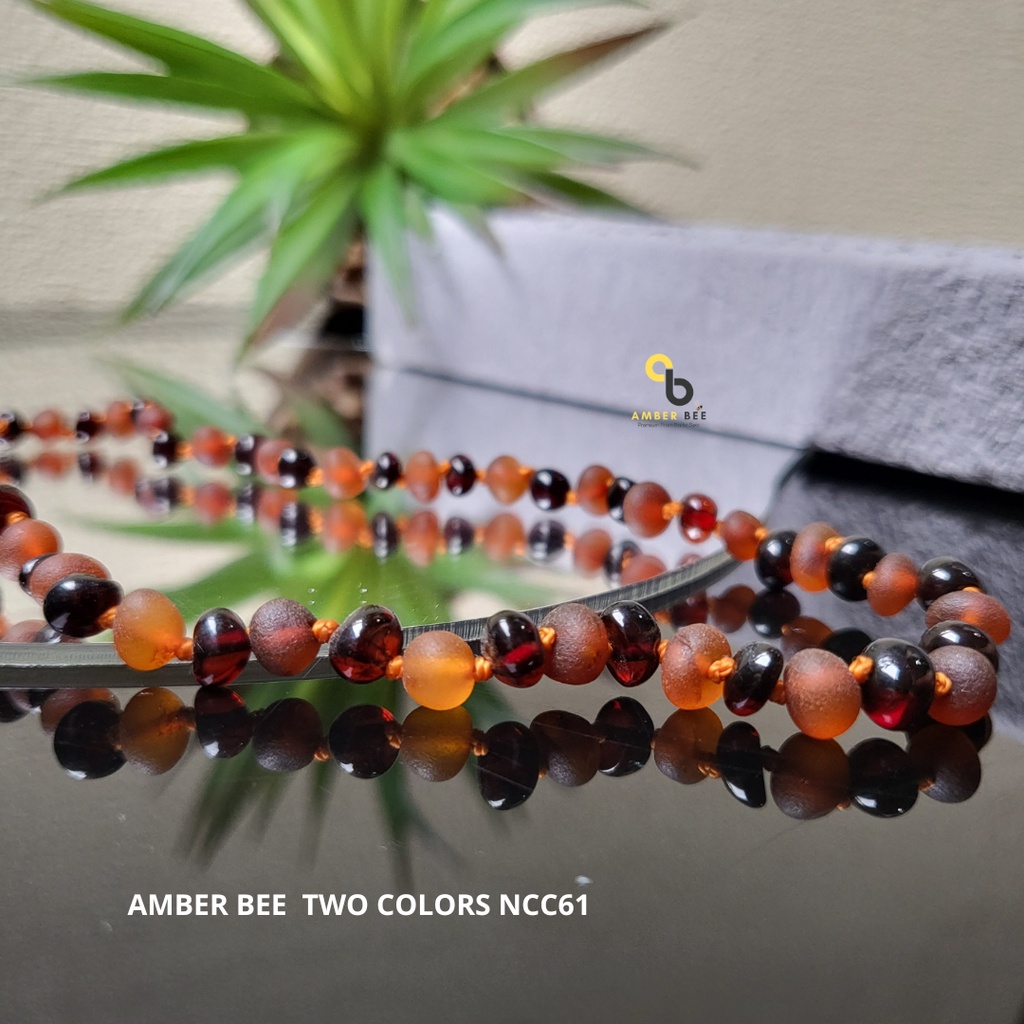 Set Kalung Gelang Amber Anak Premium Mix Cherry Cognac by Amber Bee NBMCC6162