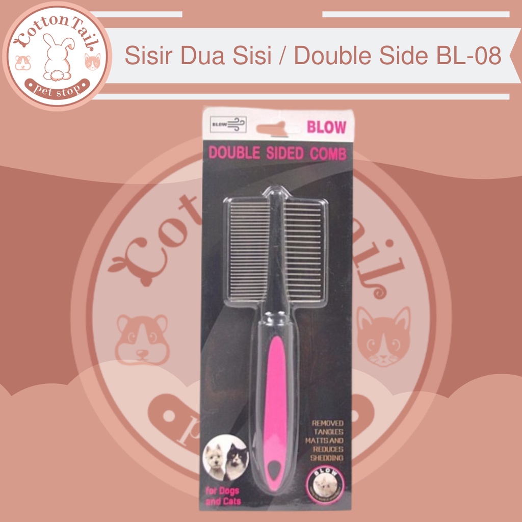 Blow Double Sided Comb / Sisir Dua Sisi BL-08