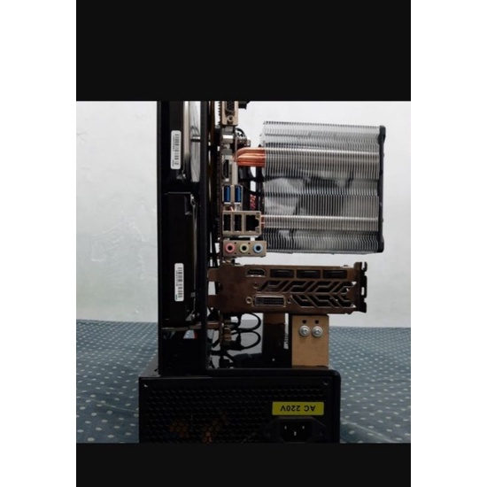 Paket Open Case Casing Akrilik micro ATX full set - PO - komplit
