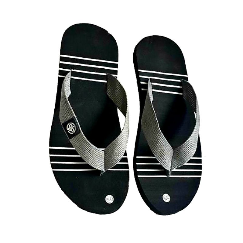 Sandal Pria Sandal Jepit Abbe Webing Garis