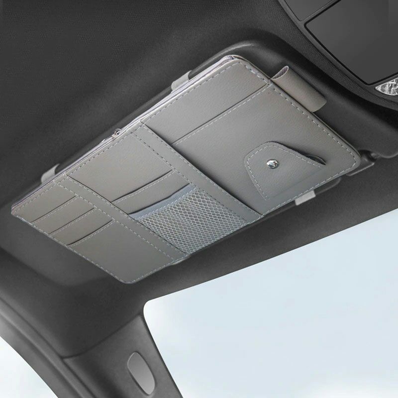 Kantong Serbaguna Mobil Car Sun Visor Holder cp05 Gray