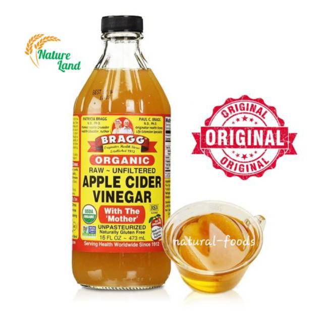 

BRAGG APPLE CIDER VINEGAR (CUKA APEL BRAGG) 473ml