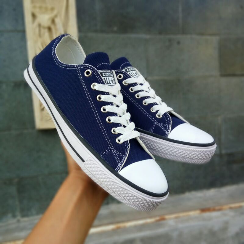 COD !! Sepatu Converse AllStar pendek / Sepatu warna hitam putih klasik / Sepatu wanita pria - terpopuler-8