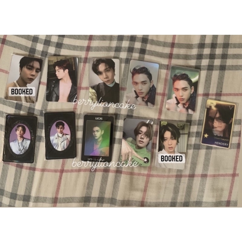 Photocard NCT Yuta sticky, johnny sticky, yearbook lucas shotaro, wishcard lucas, bene sg johnny, jo
