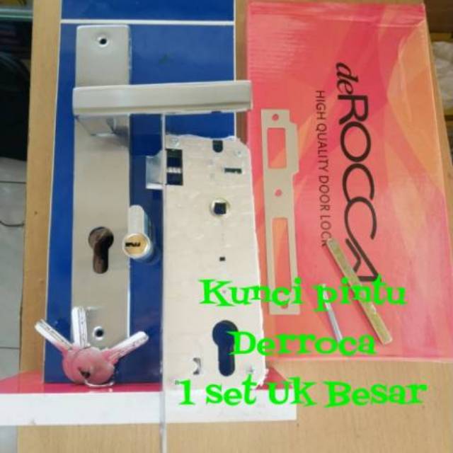 Kunci pintu uk besar komplit murmer,handle pintu,kunci pintu