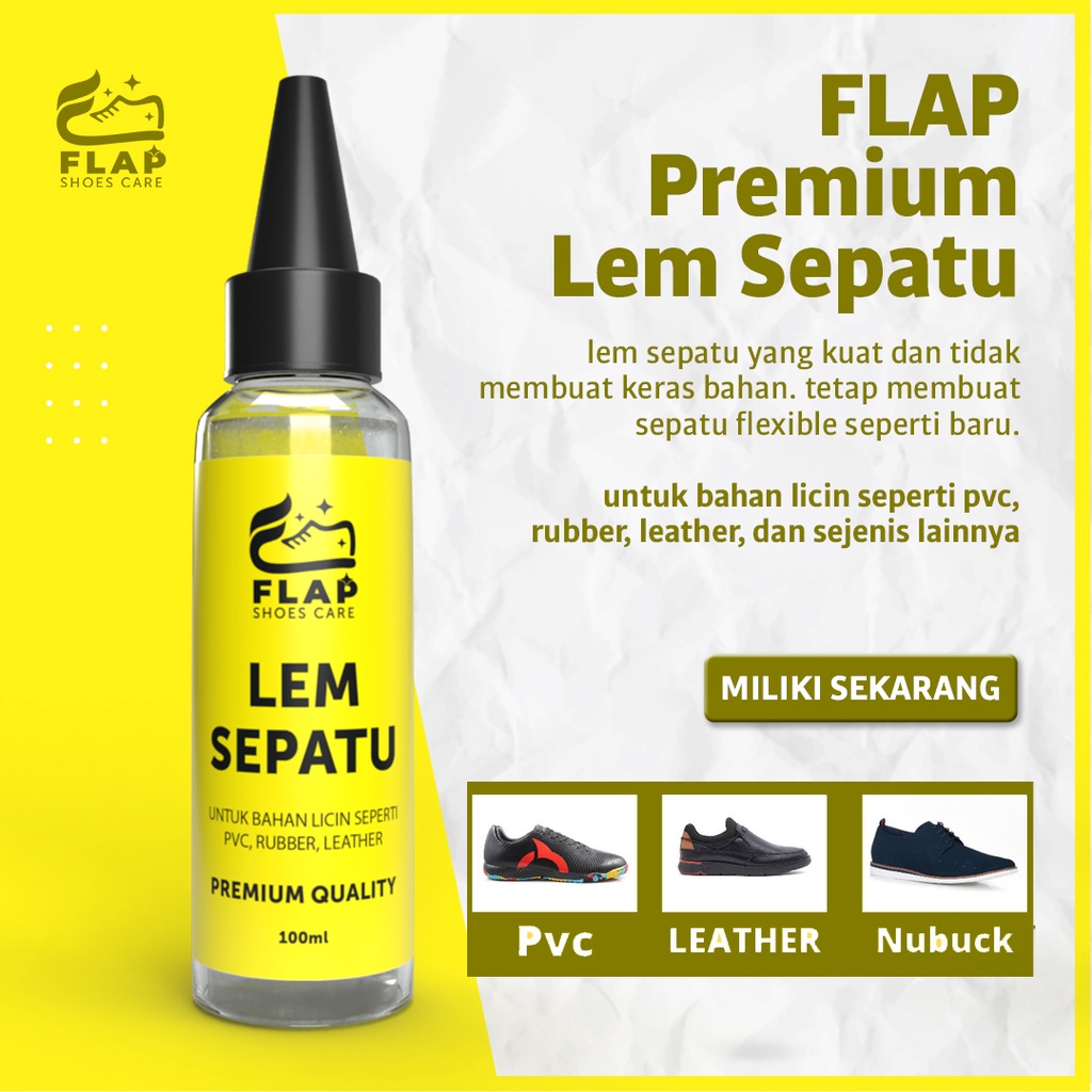 Lem Sepatu Super Kuat Original Pabrik Karet Tahan Anti Air Perawatan Untuk PVC Karet Kulot Canvas Su
