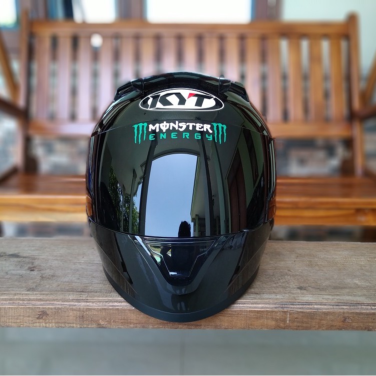 Helm KYT R10 Solid Black Metalic Full Face Hitam Polos Gloss | Shopee