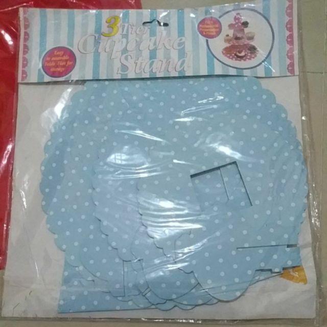 Cupcake Stand Pink - Cupcake Tier Polkadot Pink