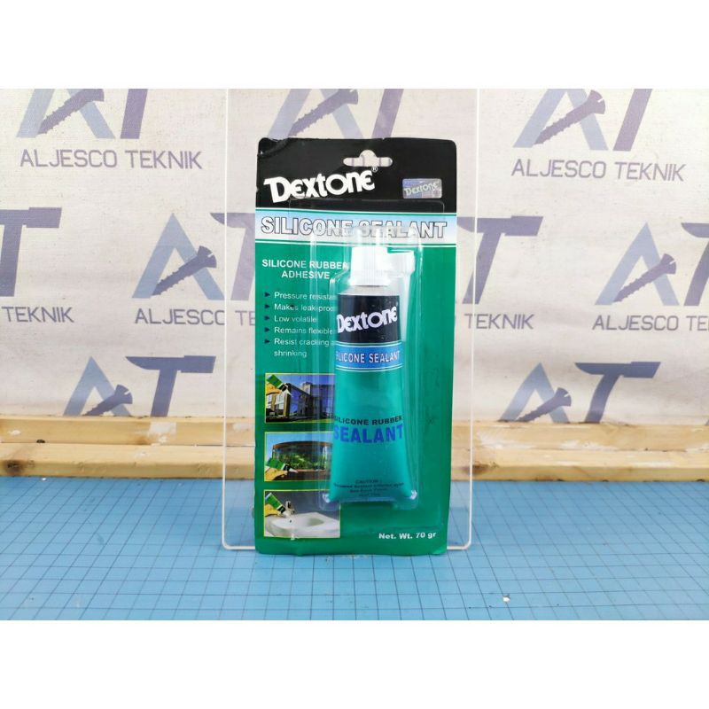 DEXTONE silicon sealant 70gr  clear color bening lem aquarium rubber BESAR