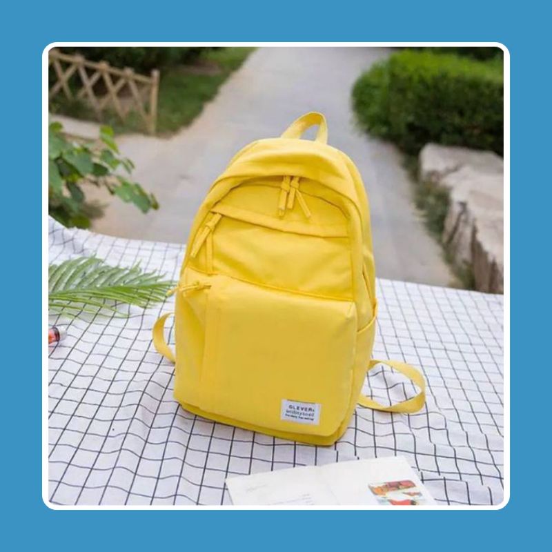 TAS RANSEL MIN TAO KOREA BACKPACK TAS SEKOLAH LAKI LAKI SD/SMP/SMA EMOEMO