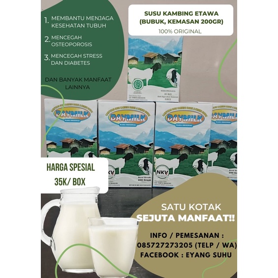 susu kambing etawa kemasan bubuk