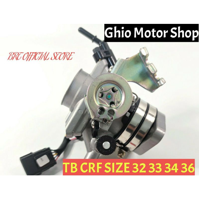 THROTLE BODY + VELOCITY BRT CRF 150 SINGLE INJECTOR TB CRF 150 BRT TB ORIGINAL CRF READY UKURAN 32 33 34 36 TB DAN VELOCITY CRF 150 BRT ORIGINAL GHIO MOTOR SHOP TB BRT CRF 32 TB CRF 34 TB CRF BRT 36 ORIGINAL BRT ORIGINAL