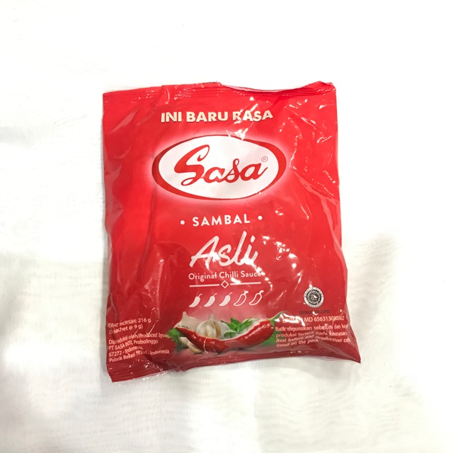 

Sasa Sambal Asli Sachet 9g