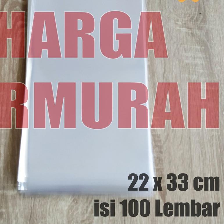 PLASTIK OPP TEBAL 22 x 33 cm 30 MICRON (0,5) PLASTIK KEMASAN BAJU / PLASTIK BAJU