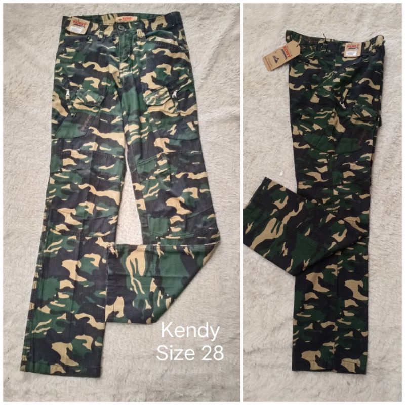 Celana KENDY ORIGINAL CARGO panjang army