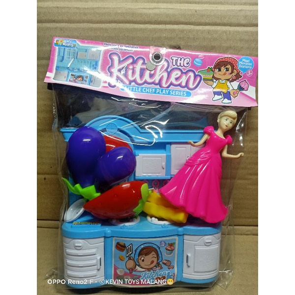 MK 29 MAINAN KITCHEN SET LENGKAP DENGAN BONEKA DAN BUAH BUAHAN / THE KITCHEN COOK LITTLE CHEF PLAY SERIES