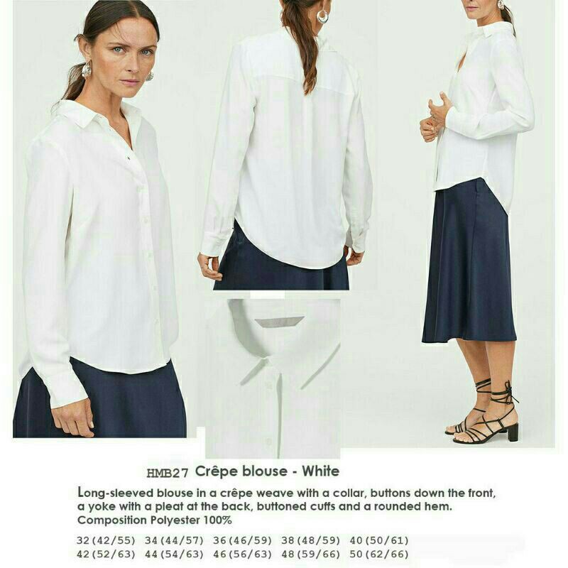 Kemeja Wanita Long - Sleeved Blouse  Super Halus &amp; Lembut Original Branded