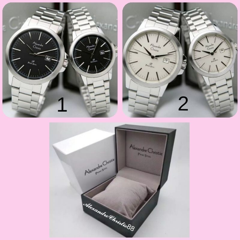Jam Tangan couple Alexandre Christie 1008 AC1008 AC 1008 | Original