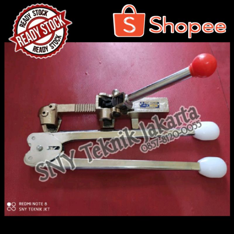 Strapping Poly Set  - Alat Packing Klem Plat Besi 5/8" (32mm)